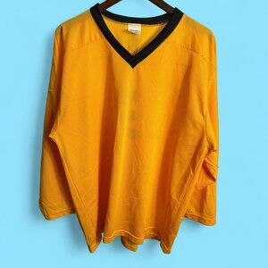 Vintage Yellow And Black Tour Hockey Jersey